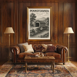 Pennsylvania Covered Bridge Poster
