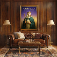 St. Ethelreda The Resilient Queen Poster PosterGoat