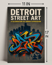 Detroit Street Art Wall Art Print PosterGoat