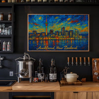 Auckland Skyline at Dusk Poster