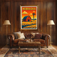 Nebraska Countryside Poster