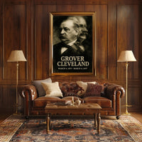 Grover Cleveland 24th President of the United States Double Exposure Poster