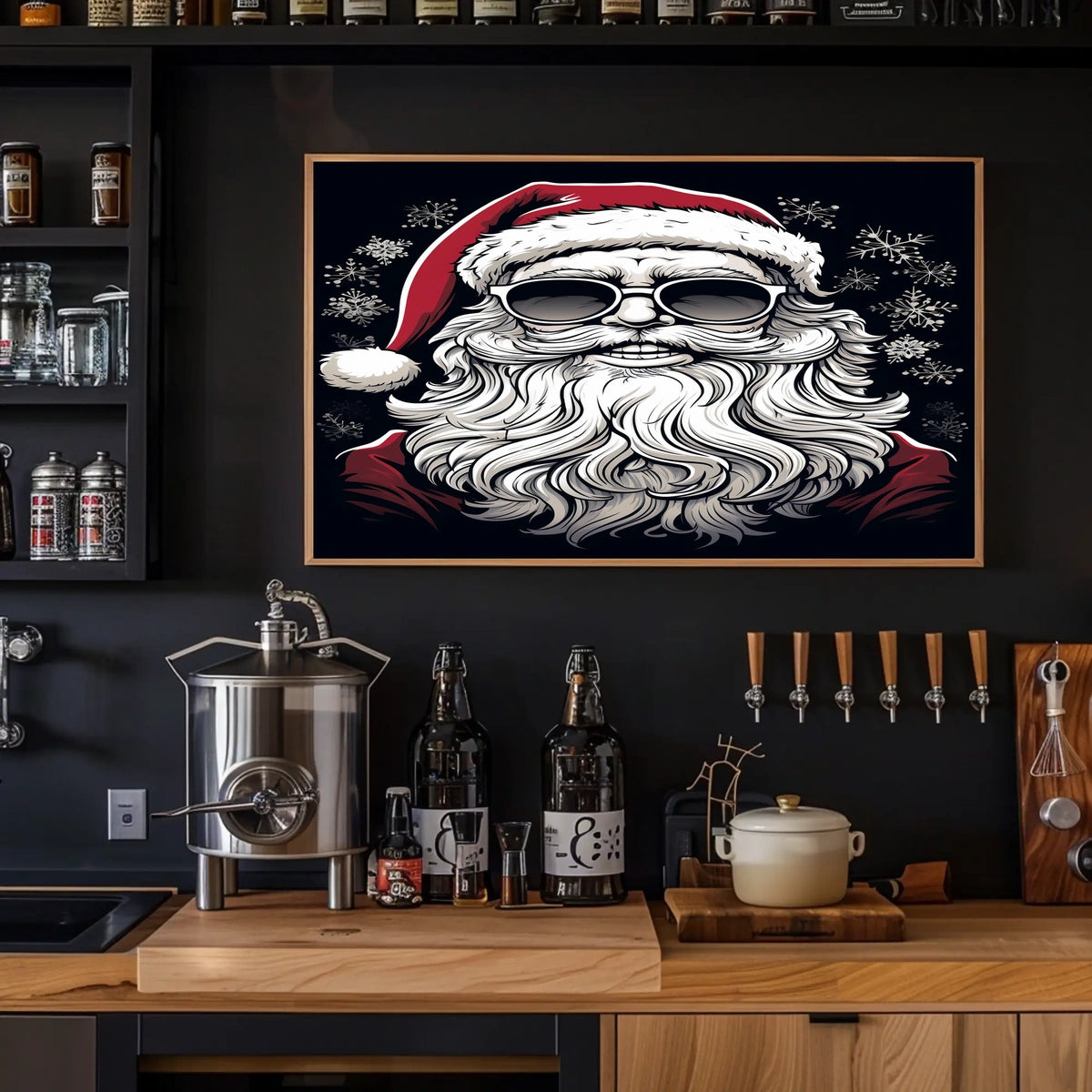 Cool Santa Vibes Poster