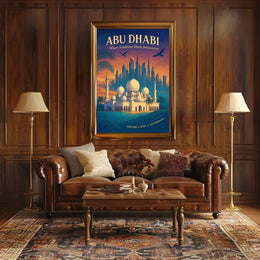 Abu Dhabi Tradition Meets Innovation Travel Poster