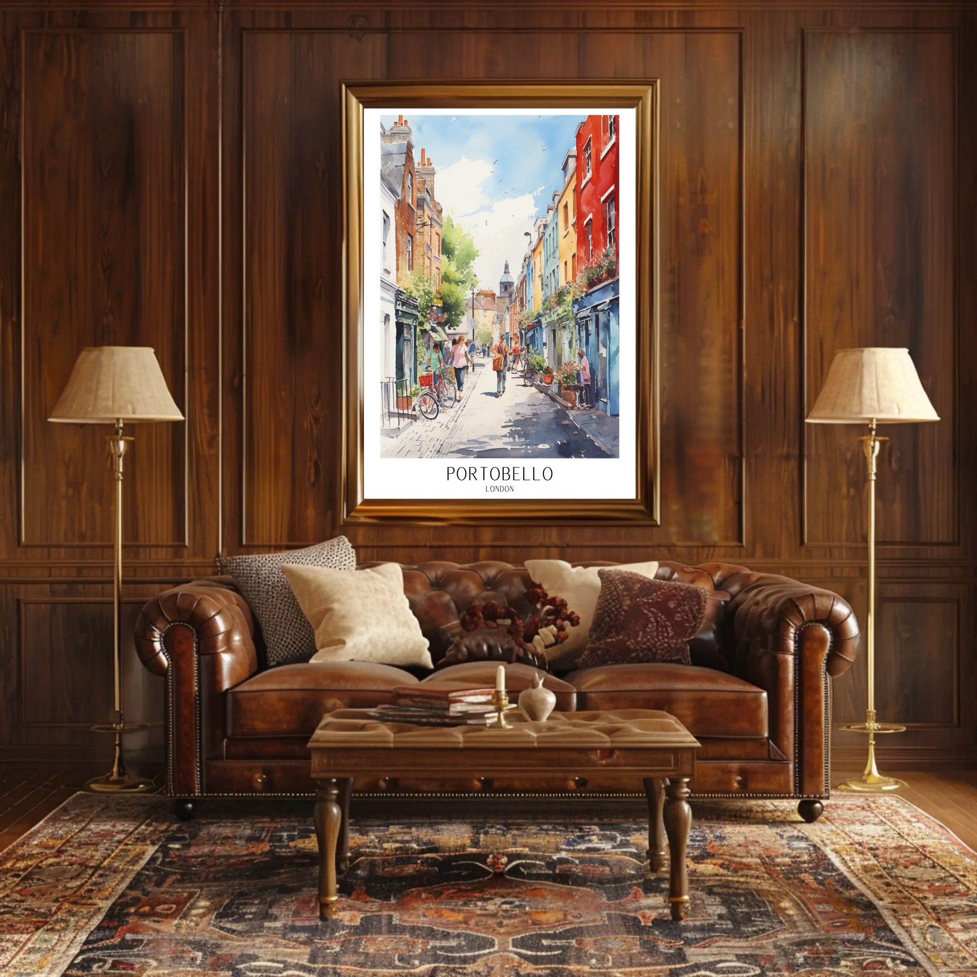 Portobello in London Poster PosterGoat