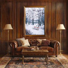 Winter Serenity In The Park Poster