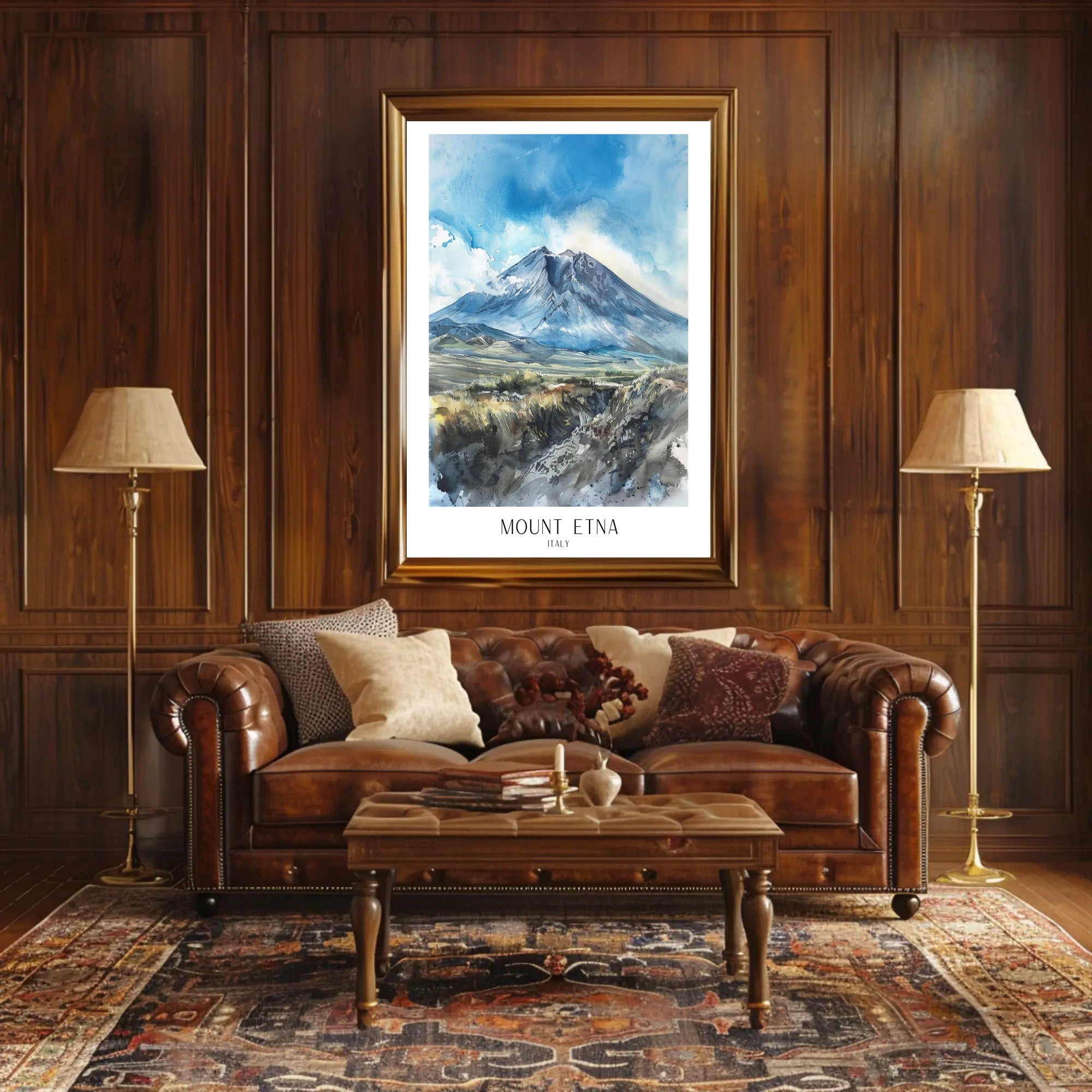 Mount Etna Poster PosterGoat