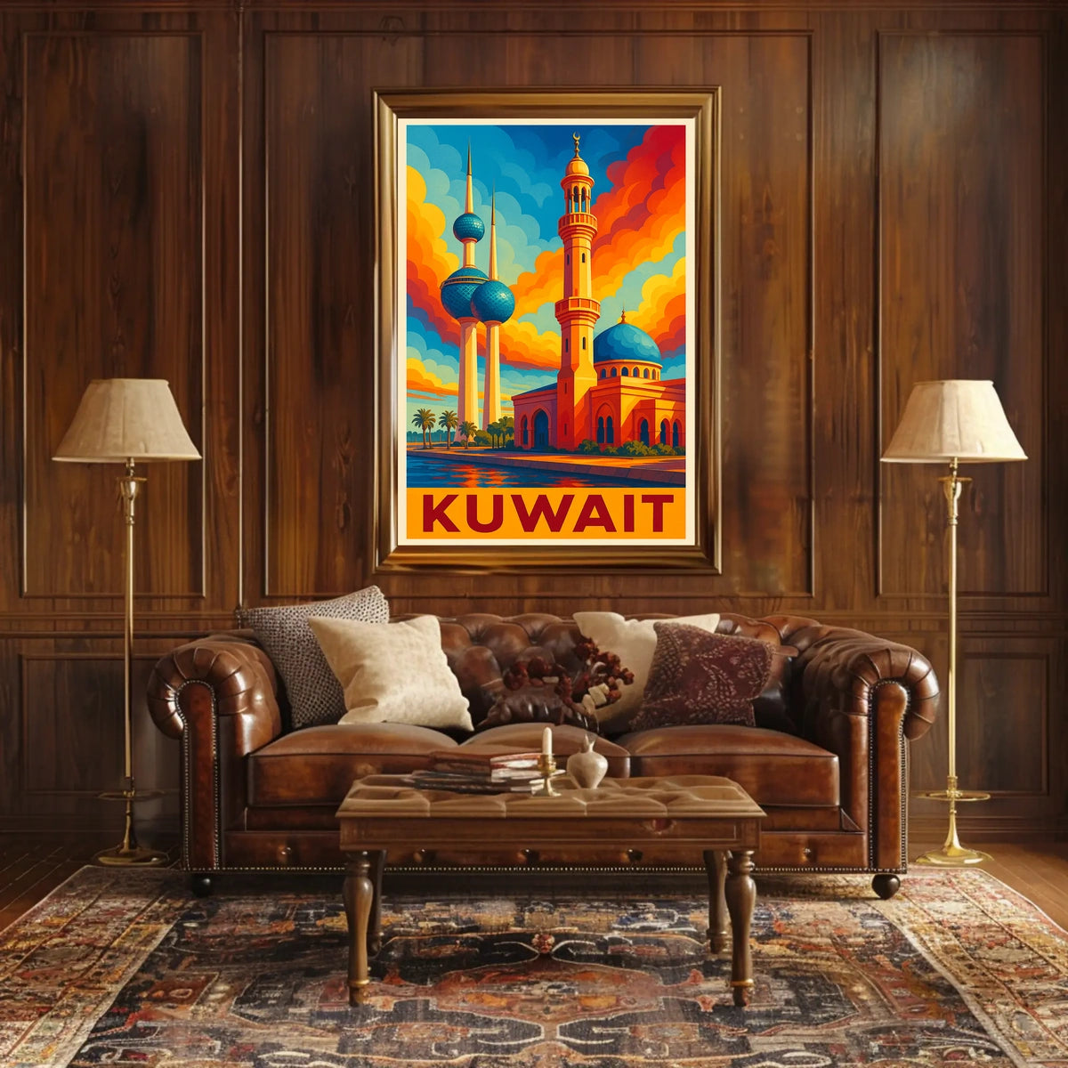 Kuwait Skyline Art Poster