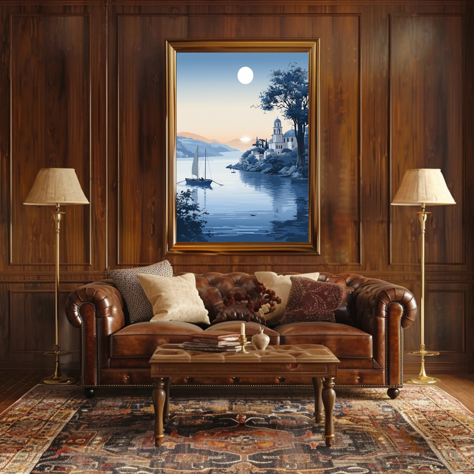 Tranquil Coastal Evening Poster PosterGoat