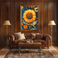Sunflower Splendor: Bold and Lively Artistic Poster