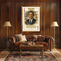 Barack Obama 44th President Portrait Scene For Wall Poster