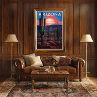 Arizona Desert Sunset Poster