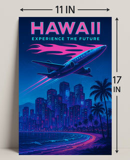 Hawaii Experience the Future Poster PosterGoat