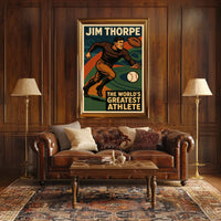 Jim Thorpe Legendary Athlete Poster