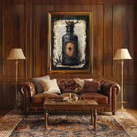 Ornate Vintage Bottle Victorian Gothic Period Heritage Poster