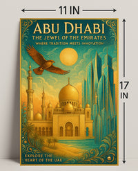 Abu Dhabi's Tradition Meets Modernity: Cultural or Heritage Poster
