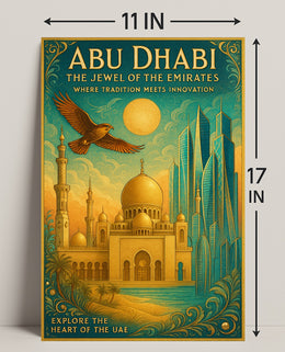 Abu Dhabi's Tradition Meets Modernity: Cultural or Heritage Poster