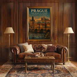 Prague The Heart of Europe Poster