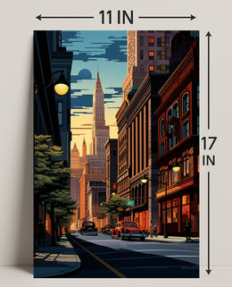 Urban Sunset Poster PosterGoat