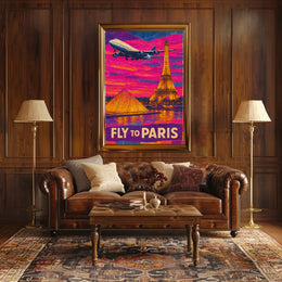 Fly To Paris Poster