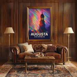 Augusta, Georgia Vibrant Landmark Poster