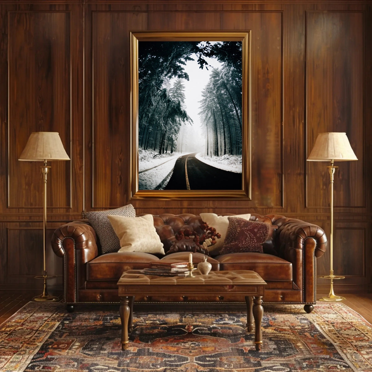 Winter Road Serenity, National Park Poster