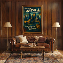 Discover Louisville, Kentucky Poster