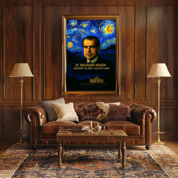 Richard Nixon 37th President of the United States Presidential Masterpiece Series Poster