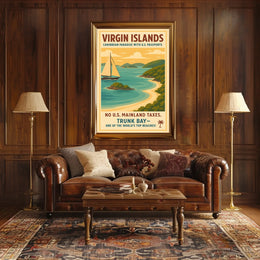 Virgin Islands Caribbean Paradise Poster