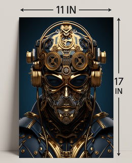 Steampunk Cyborg Poster PosterGoat