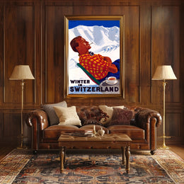 Winter in Switzerland Poster