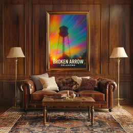 Broken Arrow Oklahoma Minimalist Travel Poster