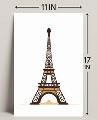 Eiffel Tower Illustration Poster