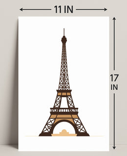 Eiffel Tower Illustration Poster
