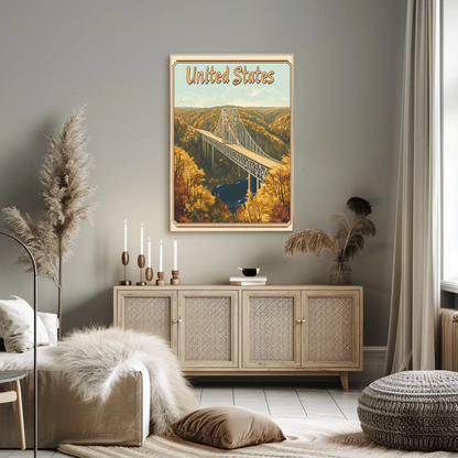 United States Scenic Bridge Poster