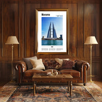 Manama Cityscape Vivid Urban Poster PosterGoat