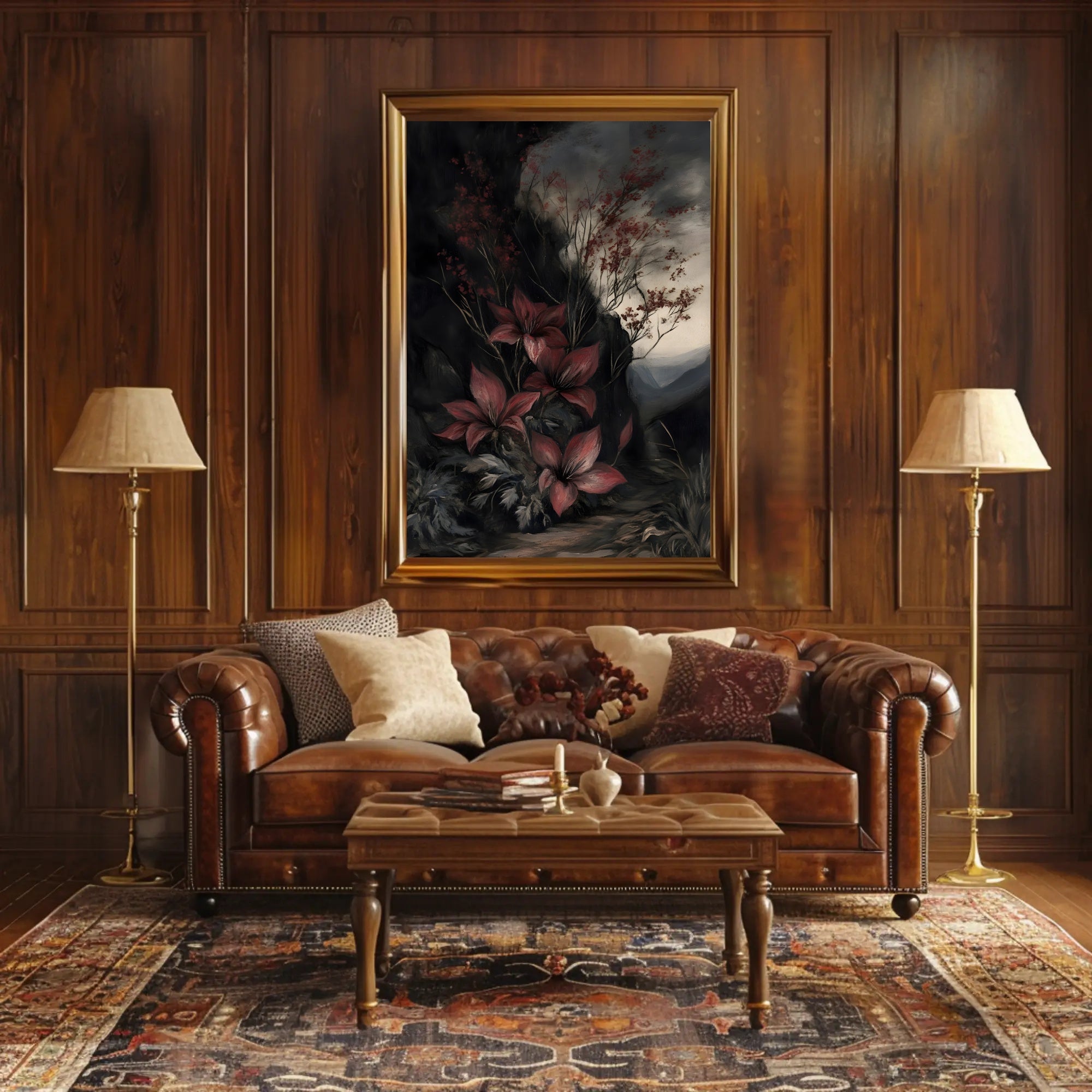 Captivating Enchanted Lilies Natural Landscape Artistic Poster PosterGoat