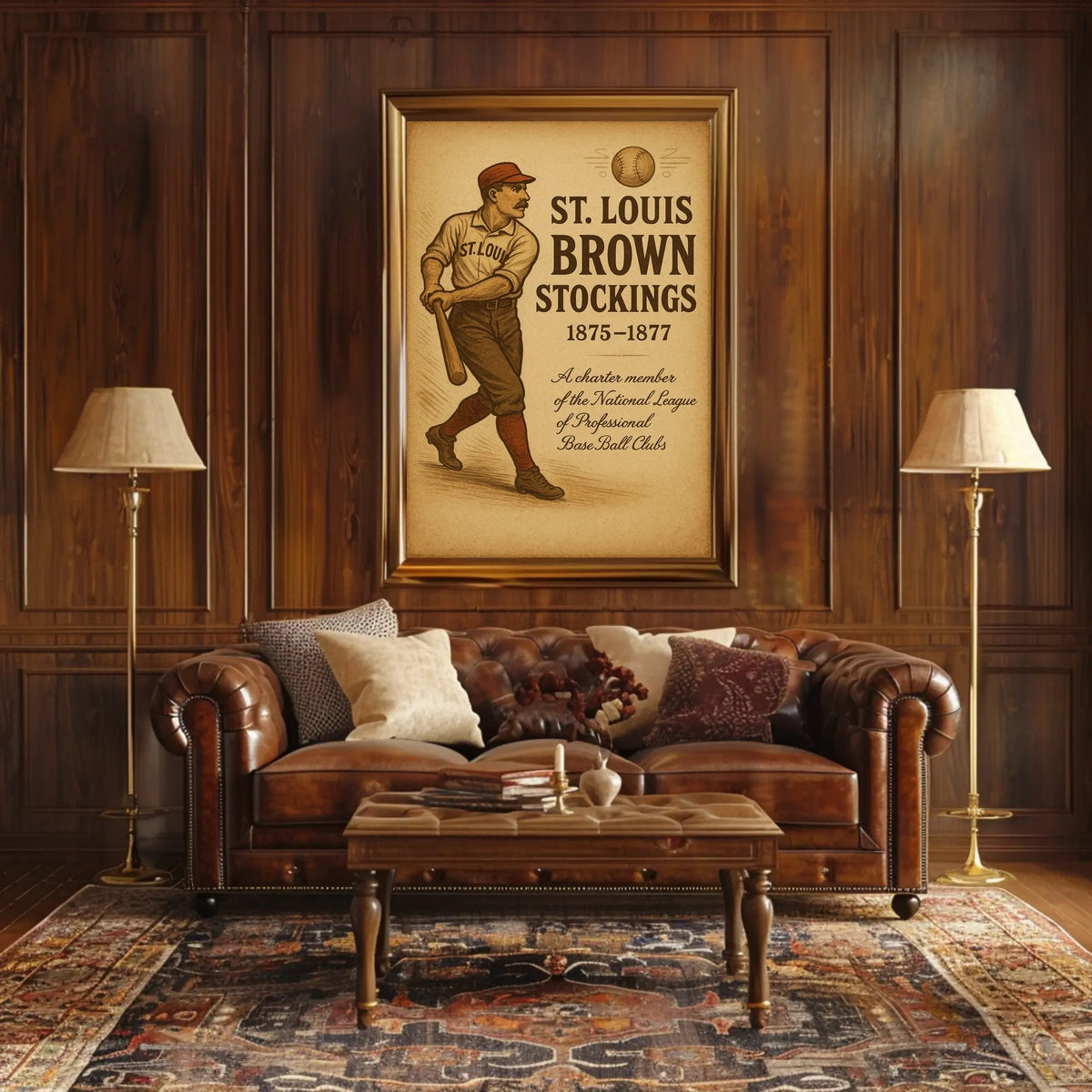 St. Louis Brown Stockings 1875-1877 Poster