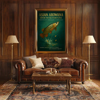 Asian Arowana Swim with Fortune Poster