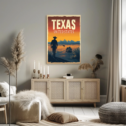 Texas Vintage Poster