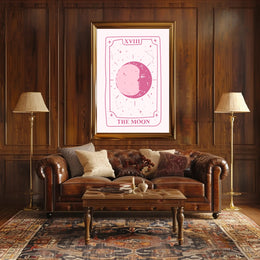 The Moon Tarot Card Art: Abstract or Artistic Poster PosterGoat