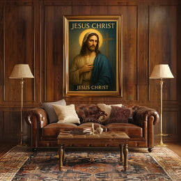 Jesus Christ Wall Art Vintage Print PosterGoat