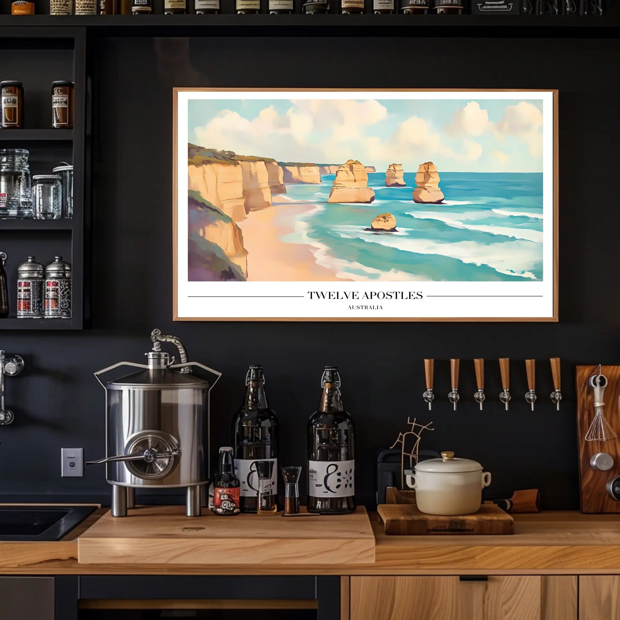 Twelve Apostles Australia Travel Poster