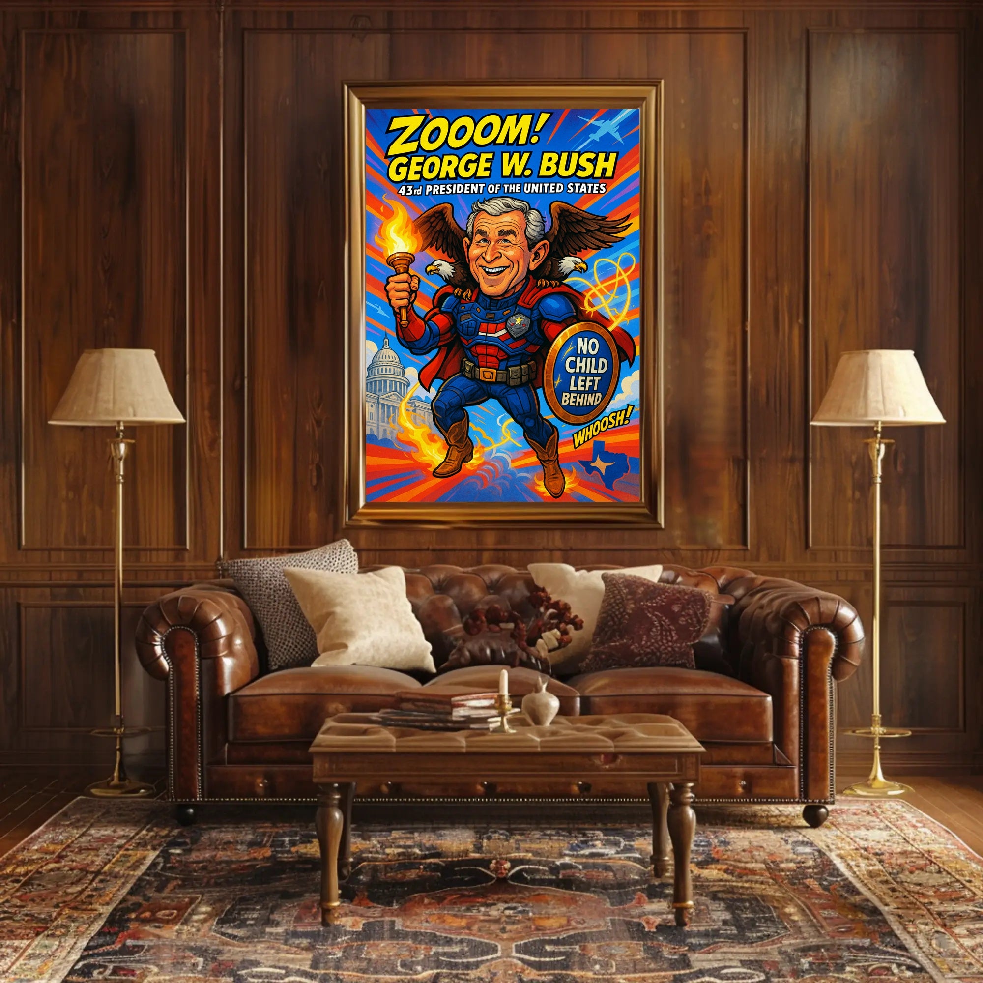 George W. Bush 43rd President Poster PosterGoat