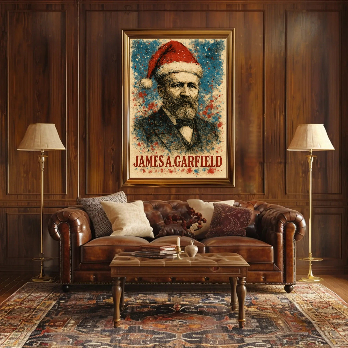 James A. Garfield 20th President of the United States Christmas SeriesPoster