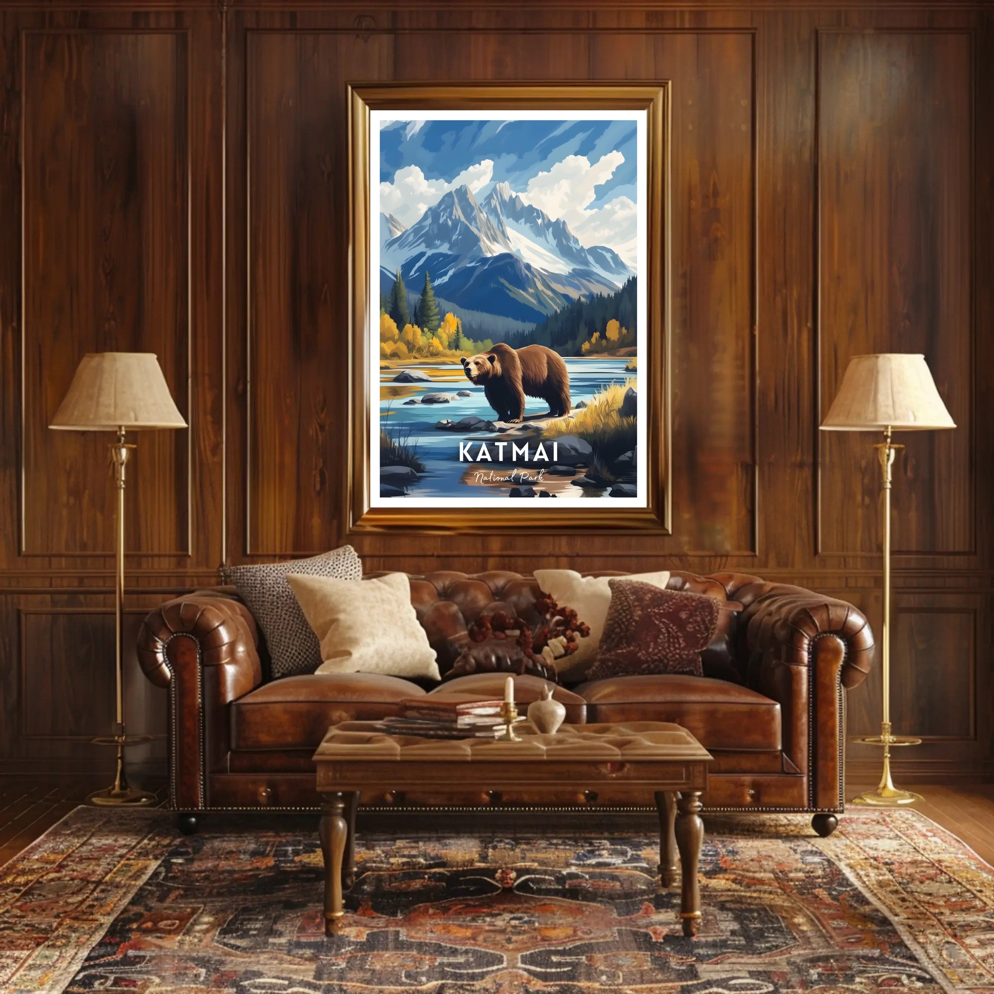 Katmai National Park Scenic Poster Print