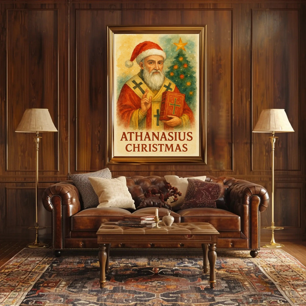 Athanasius Christmas Fusion Historical or Presidential Poster