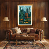 Iconic New York City Vibes Poster