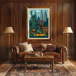 Iconic New York City Vibes Poster