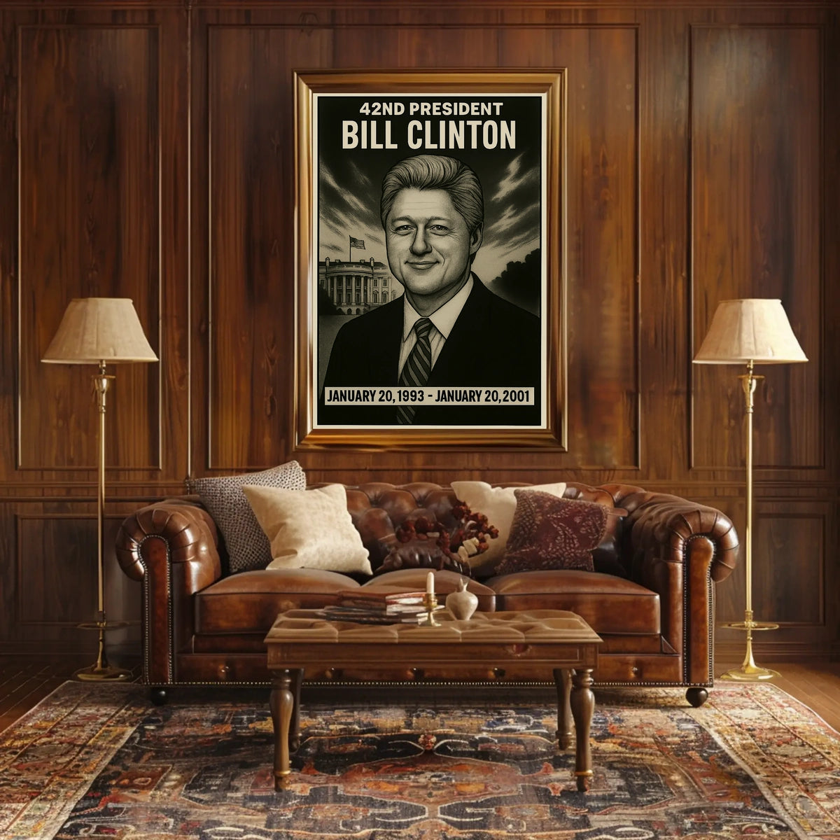 Bill Clinton 42Nd President Poster